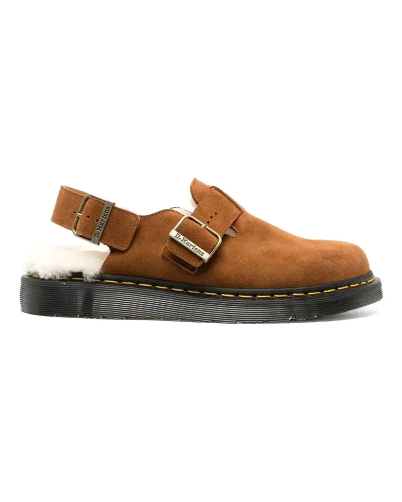 Dr.Martens shearling buckle mules - Braun Braun
