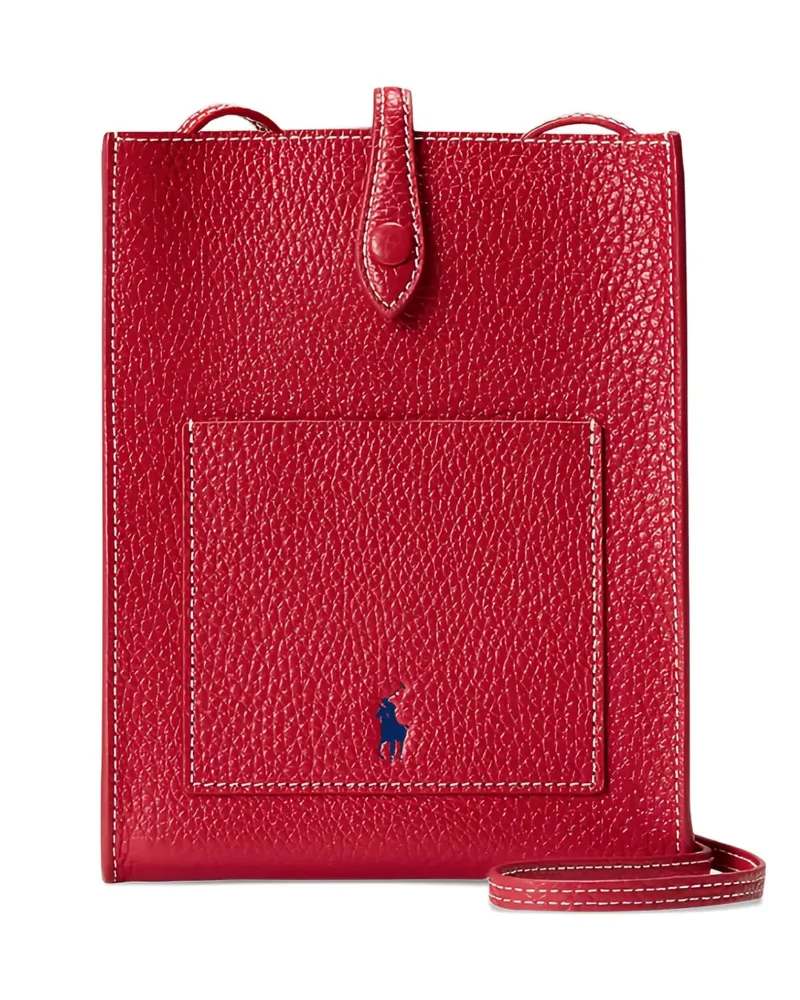 Ralph Lauren pebbled leather crossbody bag - Rot Rot