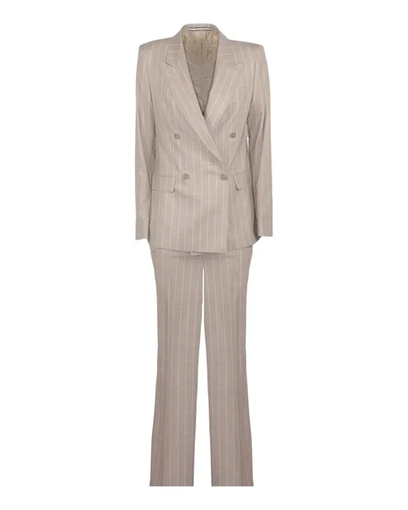 Tagliatore pinstripe double-breasted suit - Nude Nude