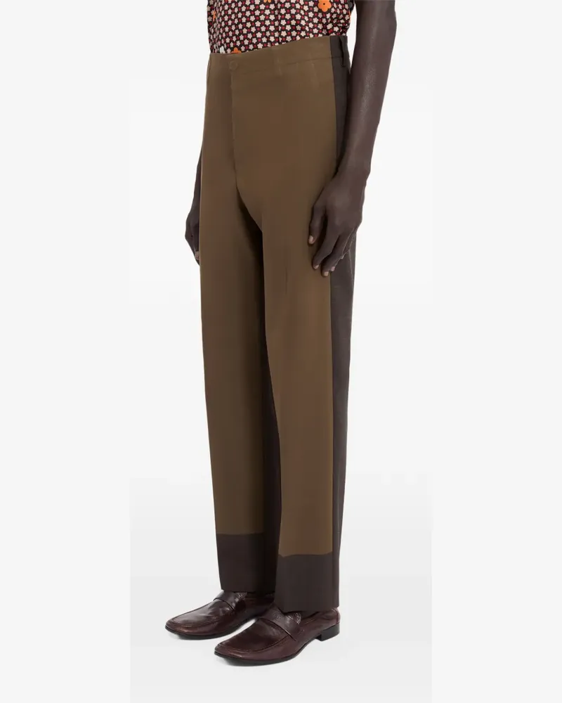 Maison Margiela Hose in Colour-Block-Optik - Braun Braun