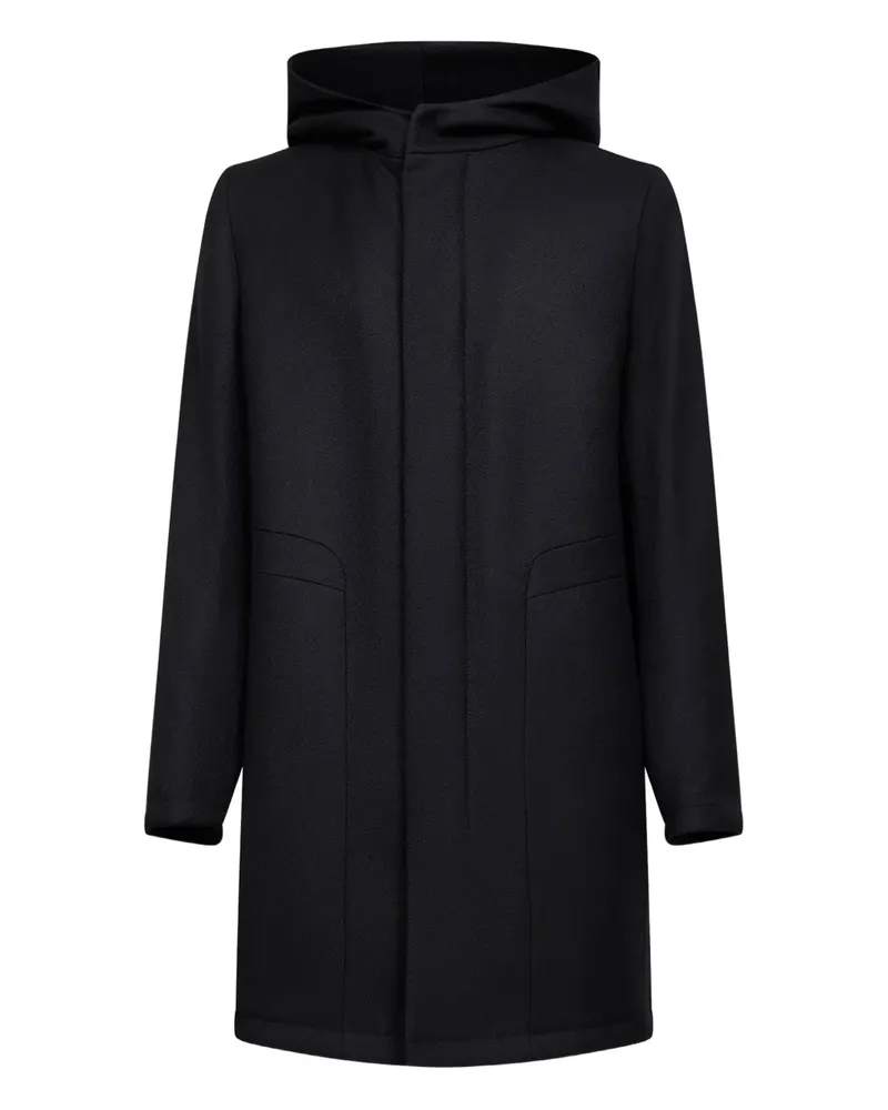 Tagliatore Clift Kapuzenmantel - Schwarz Schwarz