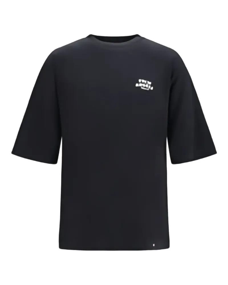 Palm Angels T-Shirt mit Palmen-Print - Schwarz Schwarz
