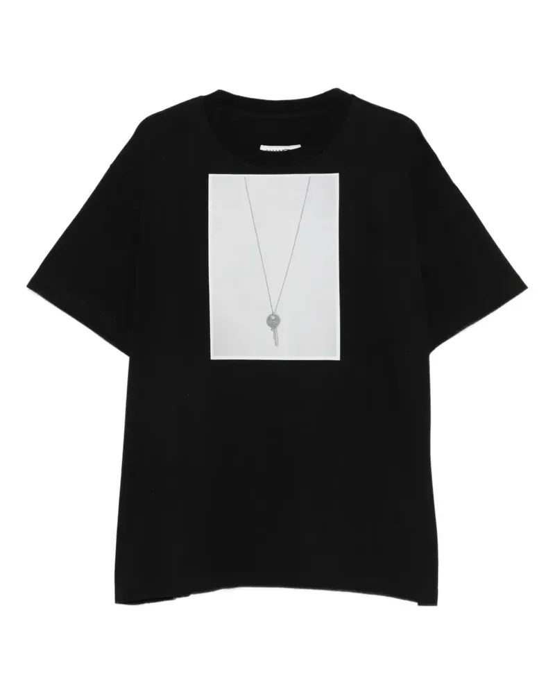 Maison Margiela T-Shirt mit grafischem Print - Schwarz Schwarz