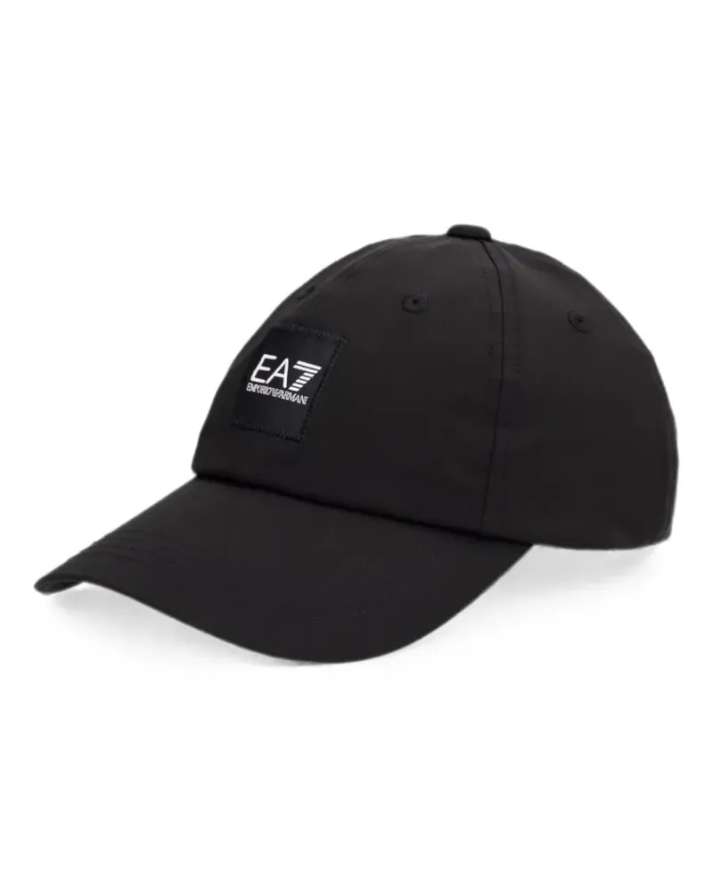 EA7 logo-patch baseball cap - Schwarz Schwarz