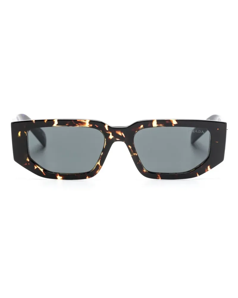 Prada Sonnenbrille mit Triangel-Logo - Braun Braun