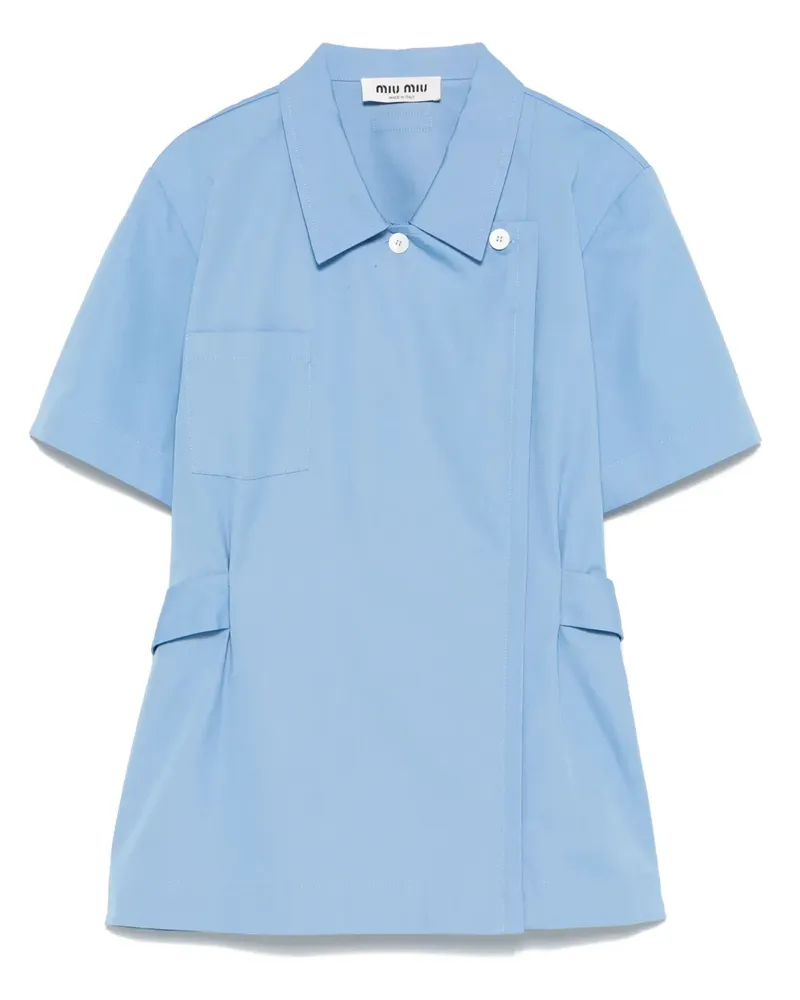 Miu Miu Hemd aus Canvas - Blau Blau