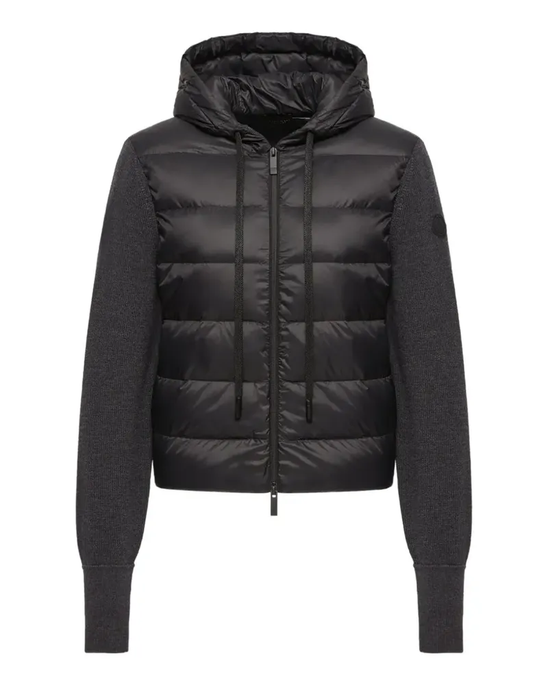 Moncler Gesteppter Cardigan mit Kapuze - Grau Grau
