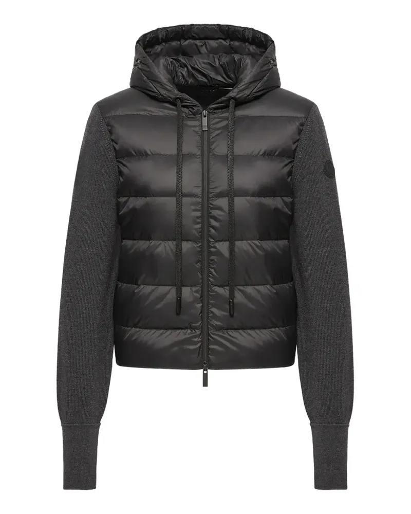 Moncler Gesteppter Cardigan mit Kapuze - Grau Grau