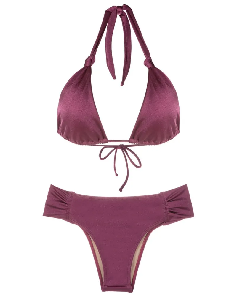 BRIGITTE Bikini mit Knotendetail - Violett Violett