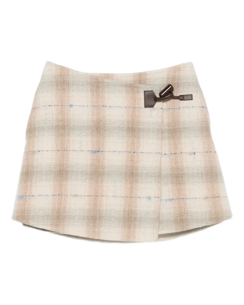 Loewe Rock mit Karomuster - Nude Nude