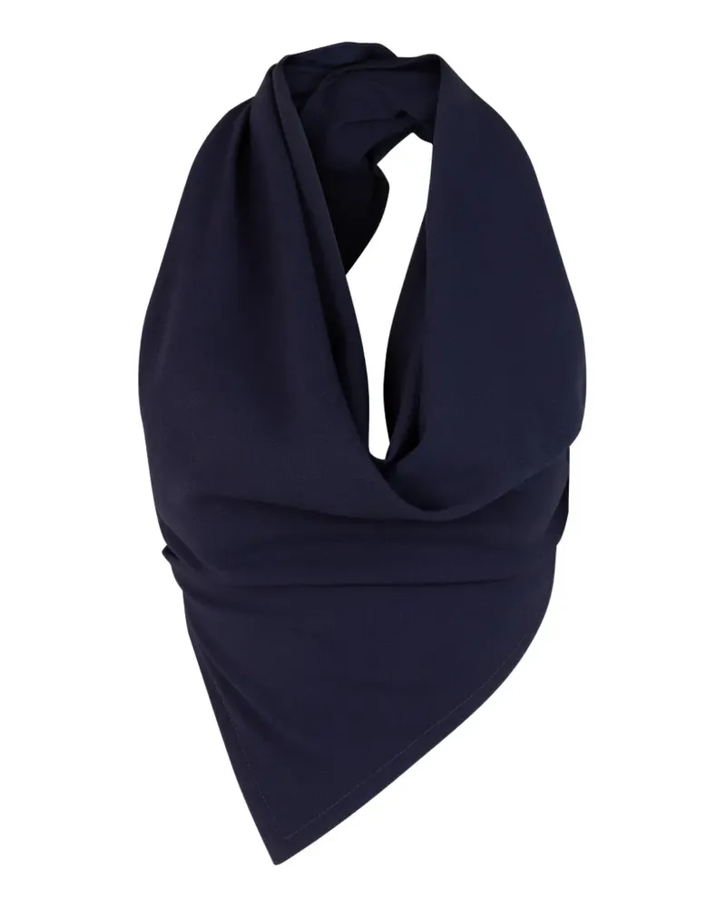 Monse Drapiertes Neckholder-Top - Blau Blau