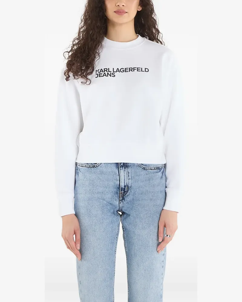 Karl Lagerfeld K/Essential Sweatshirt mit Logo - Weiß Weiß