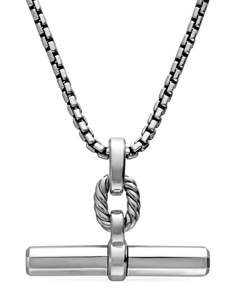 David Yurman Lexington Barrel Anhänger - Silber Silber