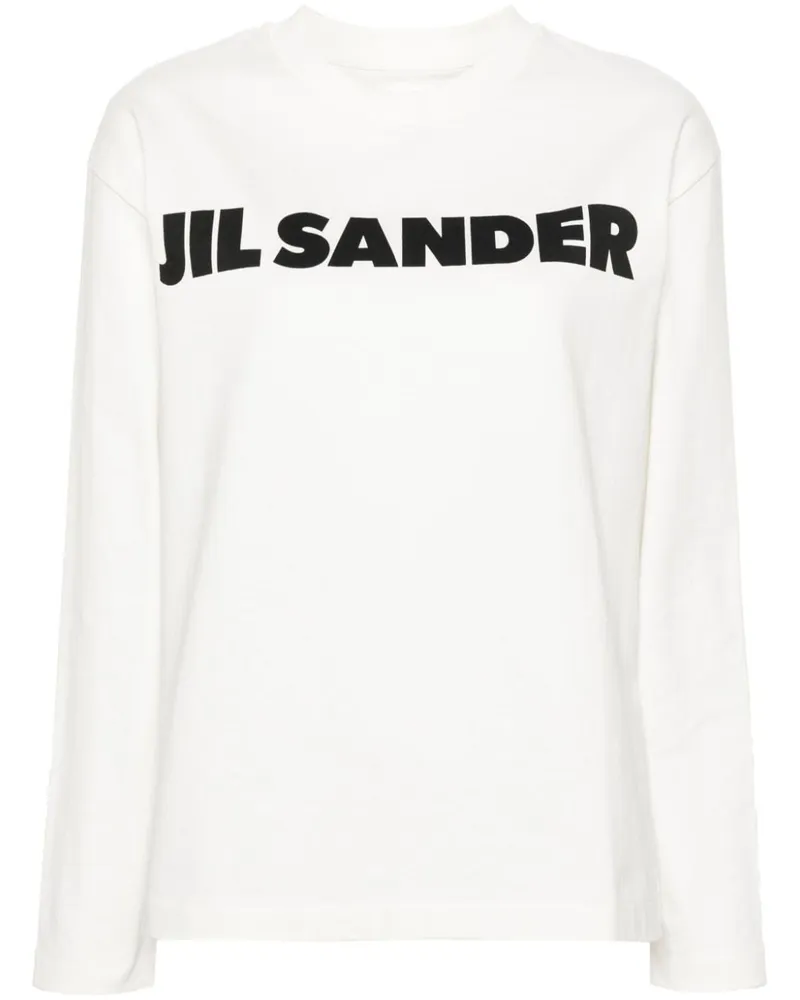 Jil Sander Sweatshirt mit Logo-Print - Nude Nude