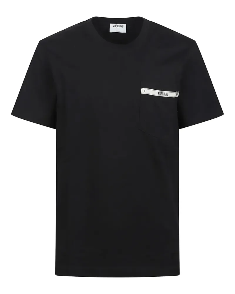 Moschino loho-pocket T-Shirt - Schwarz Schwarz