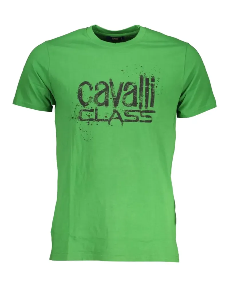 Roberto Cavalli logo-print T-shirt - Grün Grün