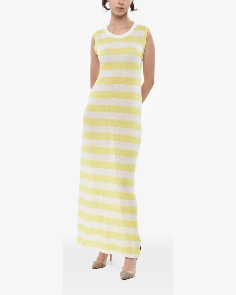 Woolrich striped sleeveless dress - Gelb Gelb