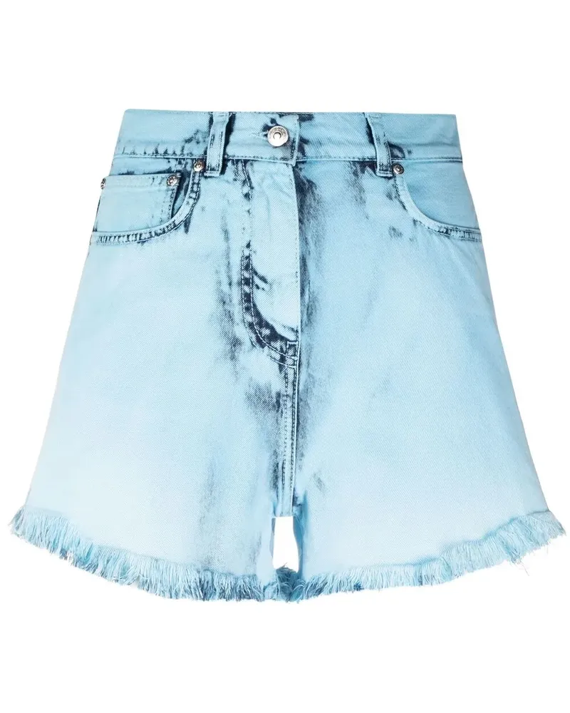 MSGM Jeansshorts in Distressed-Optik - Blau Blau