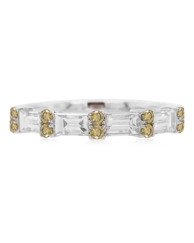 HYT Jewelry 18kt Weißgoldring mit Diamanten - Silber Silber