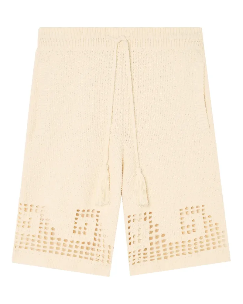 Alanui Where the Wave Begins Shorts mit Quasten - Nude Nude