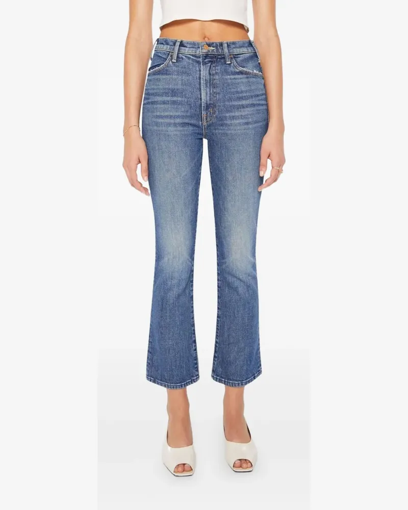 Mother Hustler Ankle Jeans - Blau Blau
