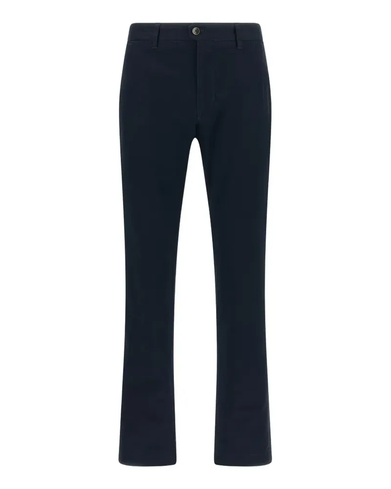 Incotex Gerade Hose aus Baumwoll-Canvas - Blau Blau