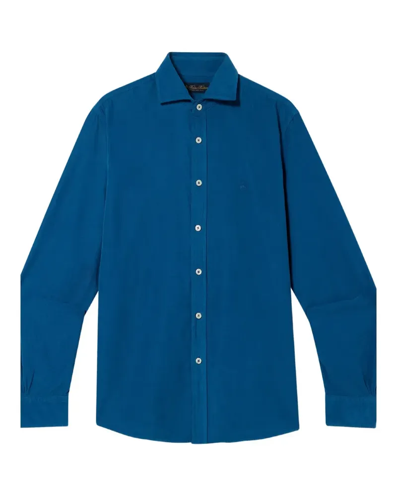 Brooks Brothers Cordhemd mit klassischem Kragen - Blau Blau