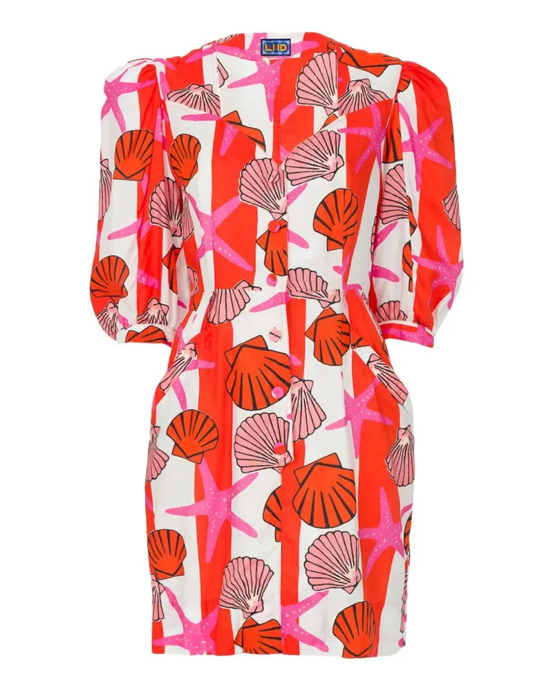 LHD starfish seashell print dress - Rot Rot