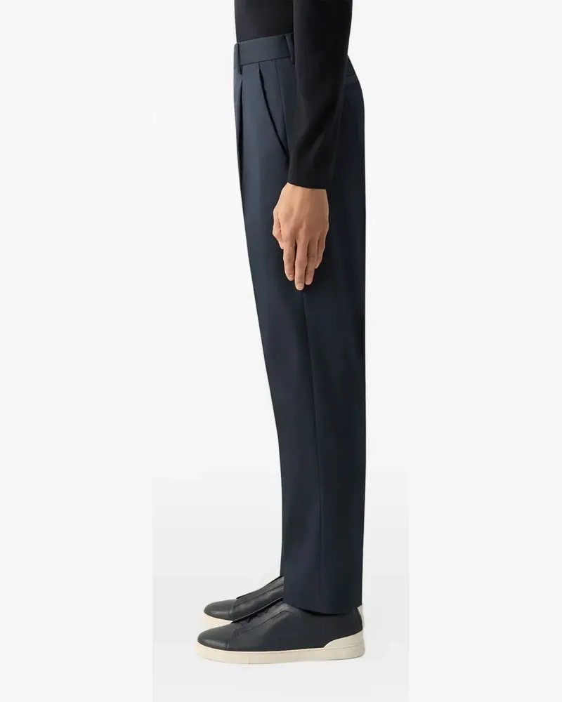 Ermenegildo Zegna Marineblaue Hose Blau
