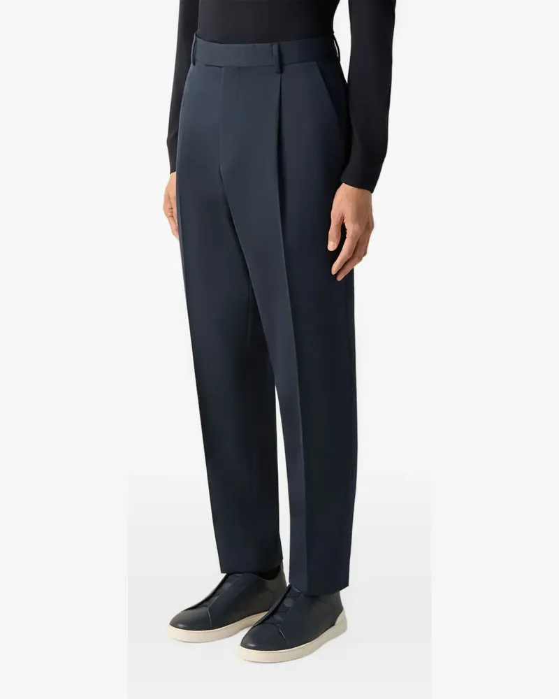 Ermenegildo Zegna Marineblaue Hose Blau