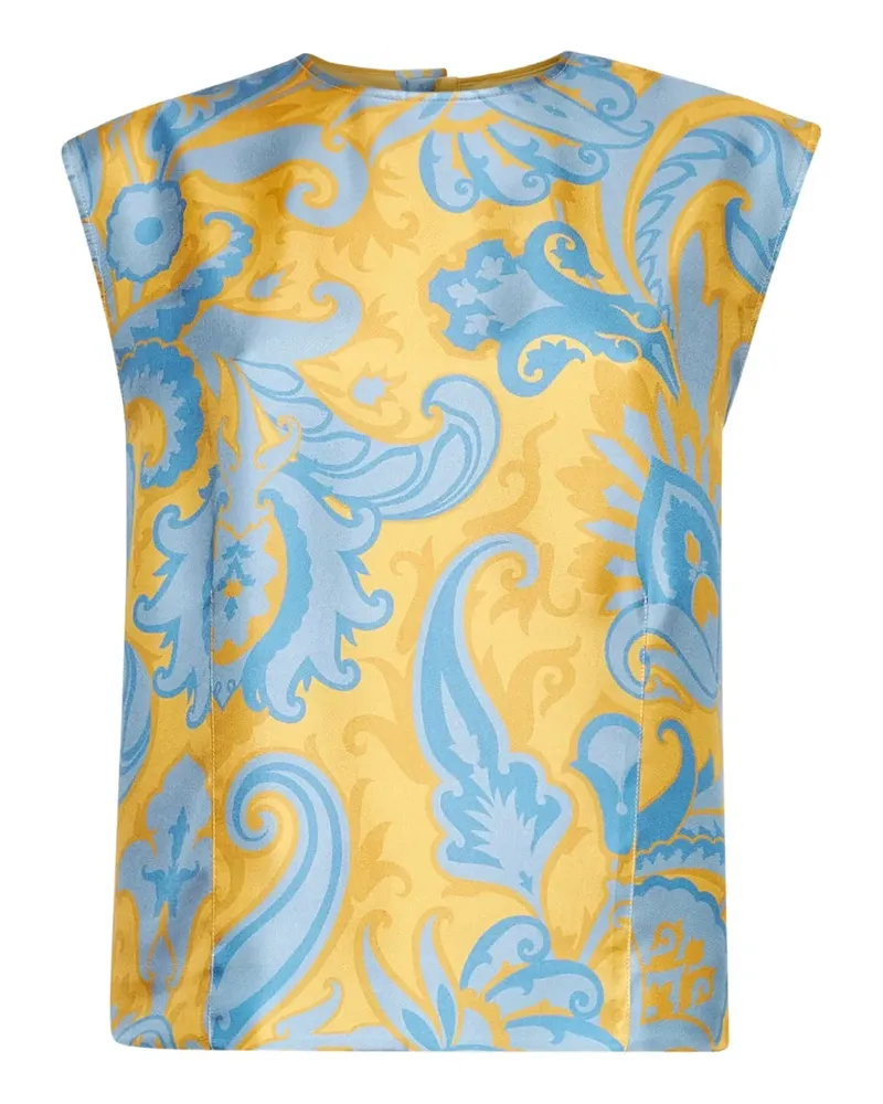 Etro Oberteil mit Paisley-Print - Gelb Gelb