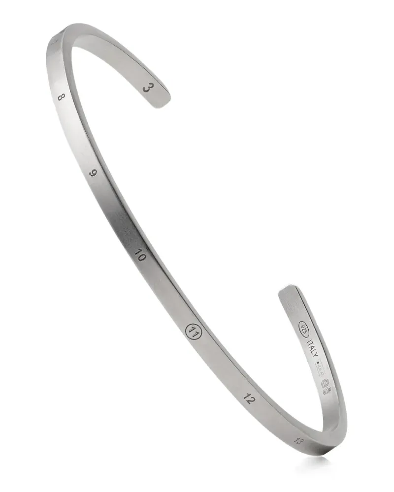 Maison Margiela Numeric cuff bracelet - Silber Silber