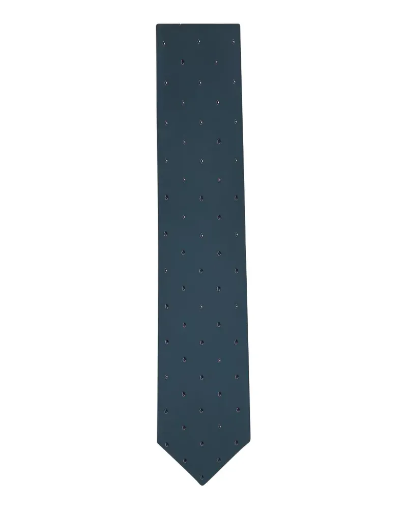 Brioni Geometrisch gemusterte Krawatte - Blau Blau