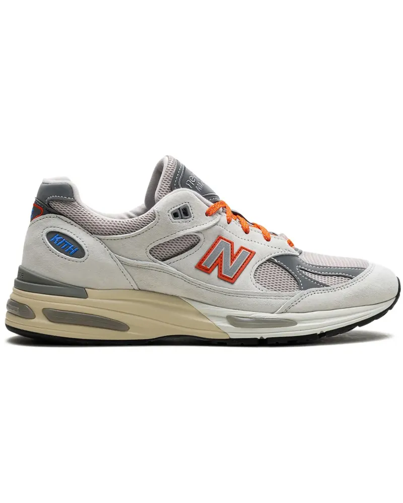 New Balance 991v2 "MiUK Kith Madison Square Garden" Sneakers - Weiß Weiß