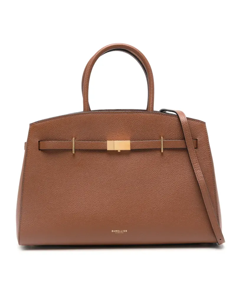 DeMELLIER Clutch mit Henkel - Braun Braun
