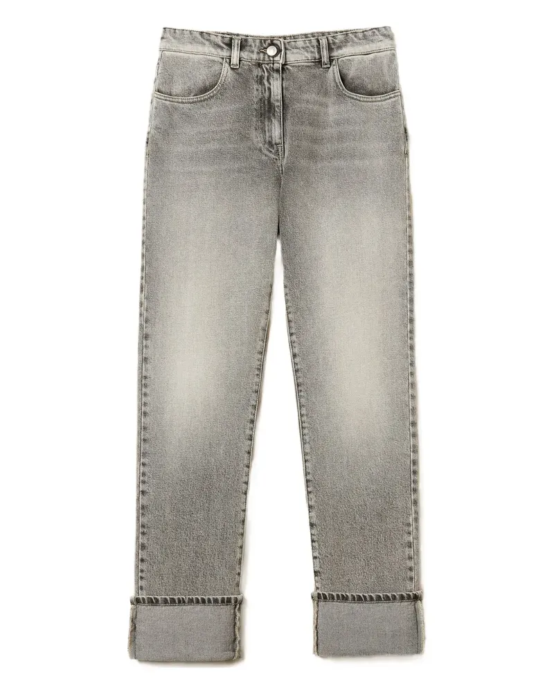 Twin-Set Jeans mit umgeschlagenem Saum - Grau Grau