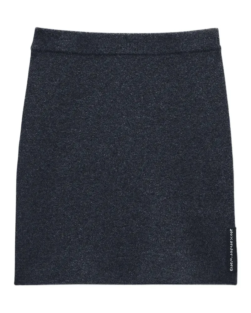 Alexander Wang Minirock mit Logo-Patch - Schwarz Schwarz