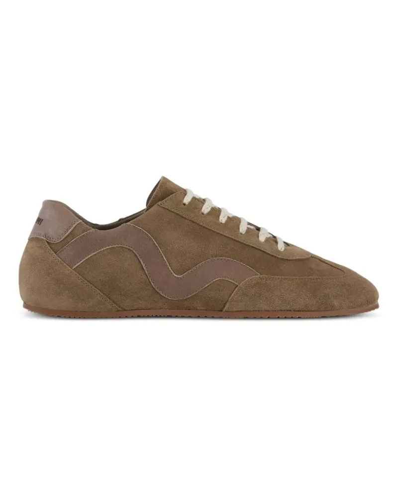 LARDINI Minimalist Sneakers aus Wildleder - Braun Braun