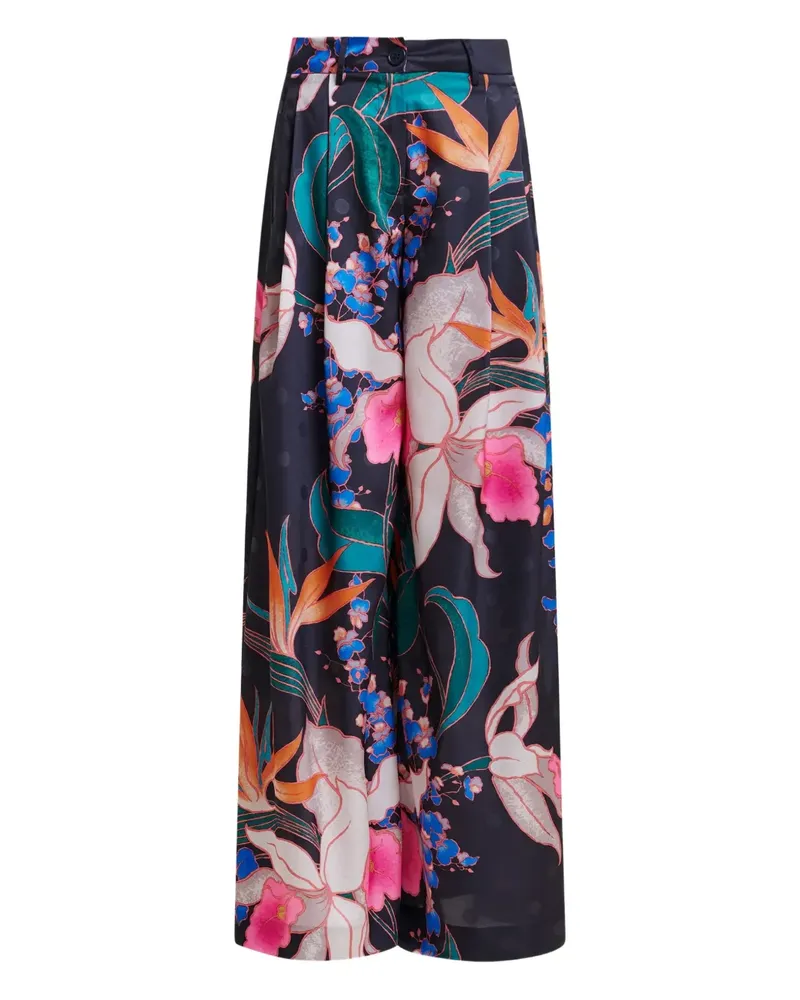 Essentiel Ipants Hose mit Blumenprint - Schwarz Schwarz