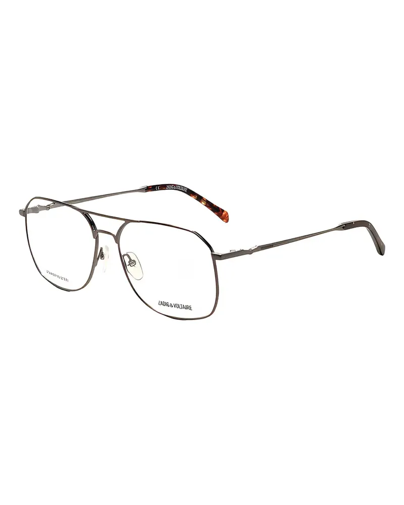 Zadig & Voltaire Pilotenbrille mit Doppelsteg - Grau Grau