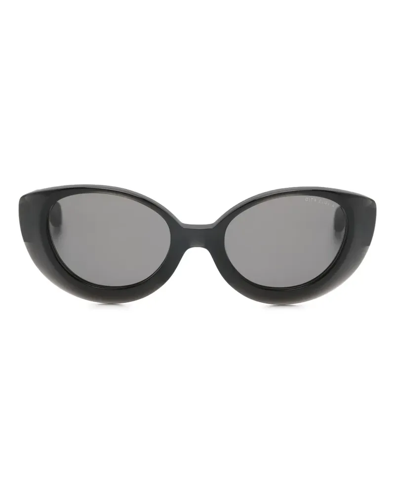 DITA Sonnenbrille mit Cat-Eye-Gestell - Schwarz Schwarz