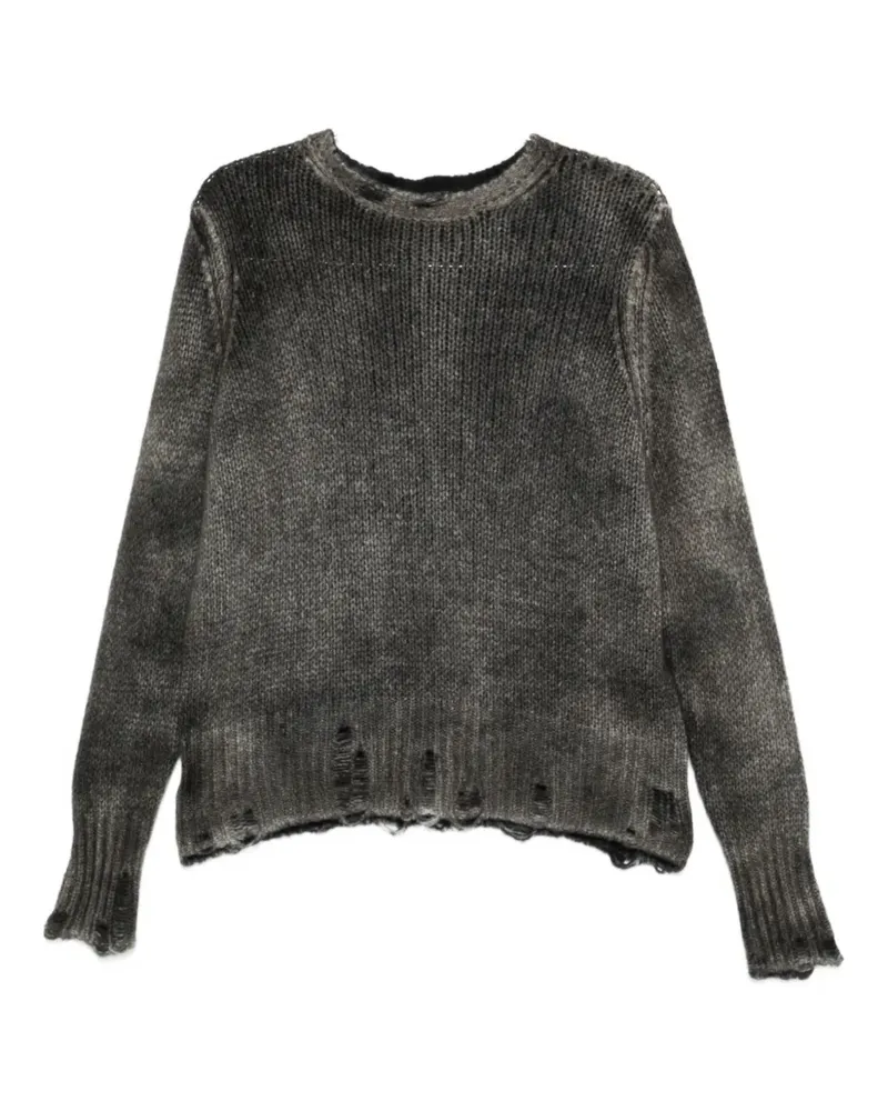 Avant Toi Kaschmirpullover im Distressed-Look - Grau Grau