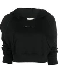 1017 ALYX 9SM Cropped-Hoodie mit Logo-Print Schwarz