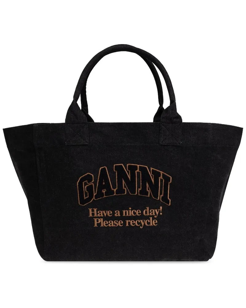Ganni Easy Shopper - Schwarz Schwarz
