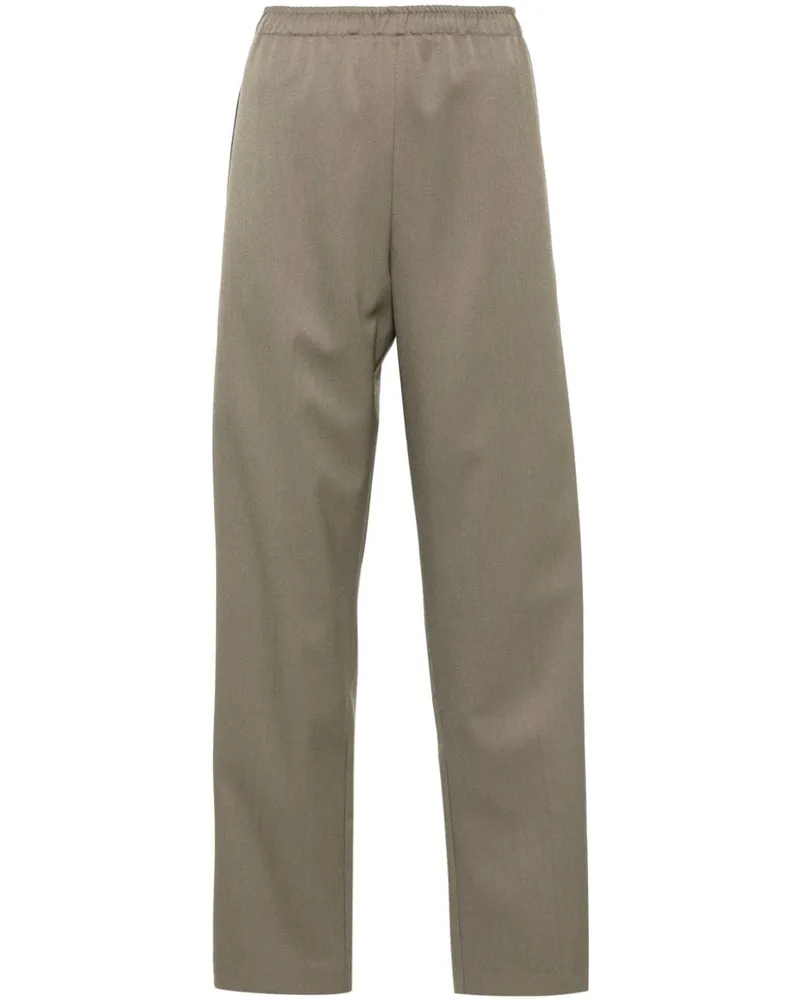 Maison Margiela Gerade Hose mit Streifendetail - Grün Grün