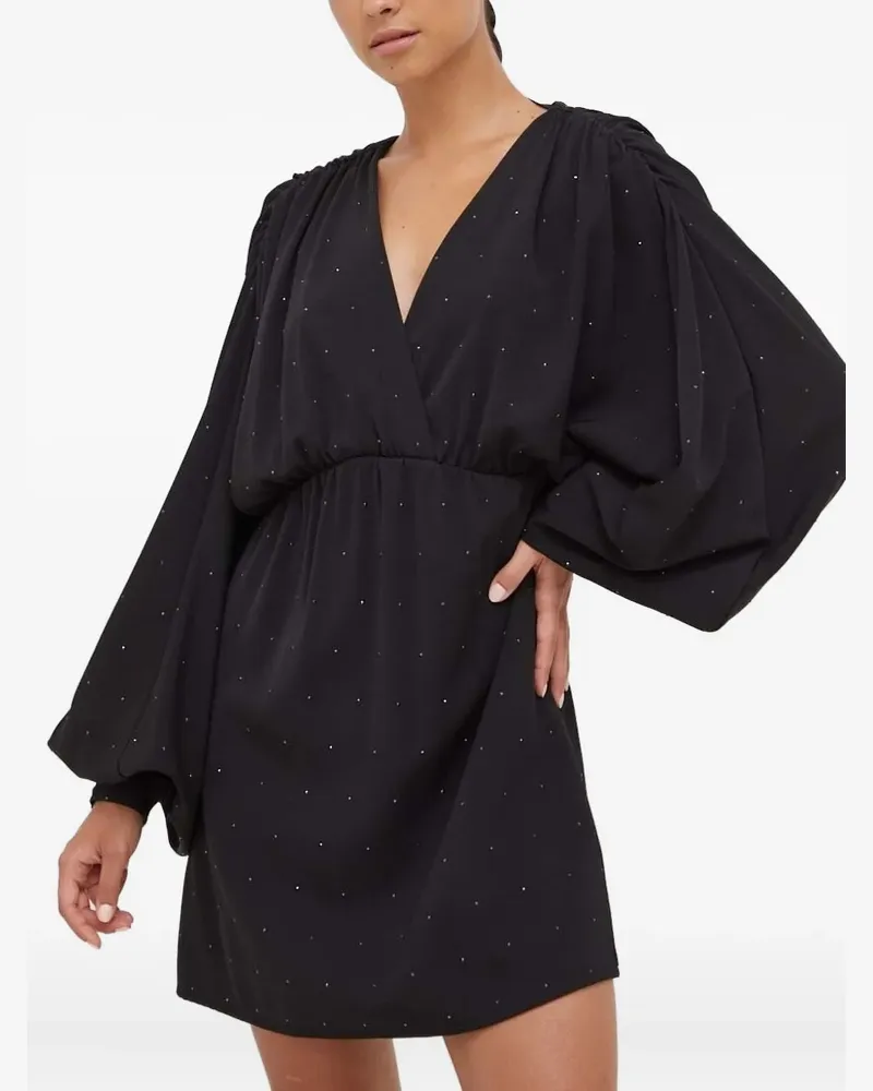 Silvian Heach Minikleid mit Ballonärmeln - Schwarz Schwarz