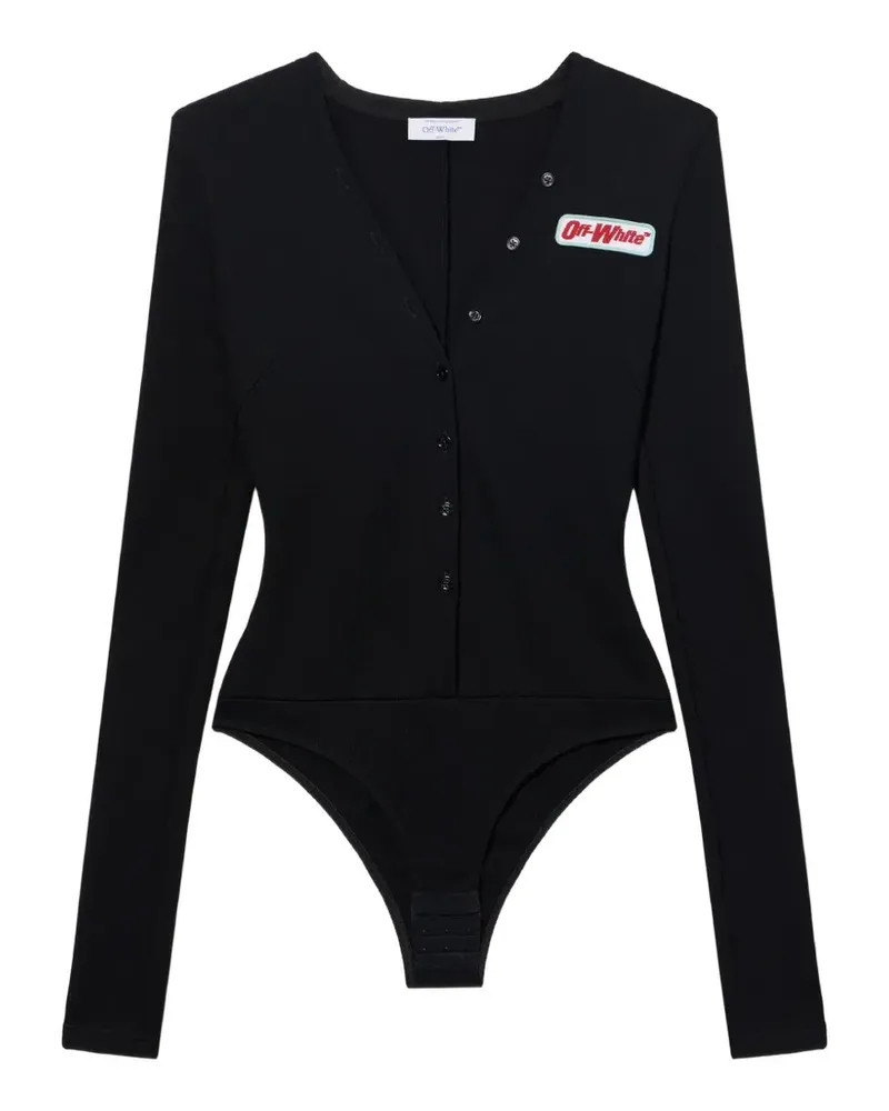 OFF-WHITE Body mit Knopfleiste - Schwarz Schwarz