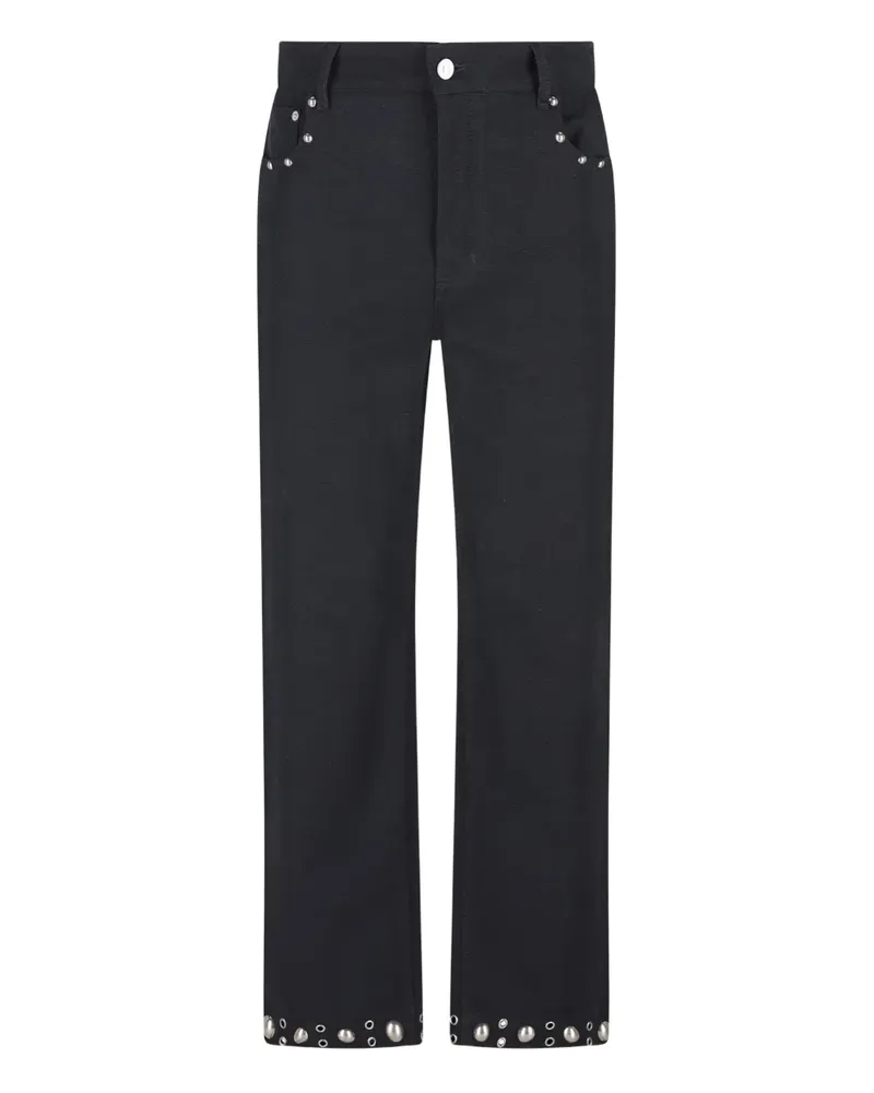 Valentino Garavani pocket-detail studded trousers - Blau Blau