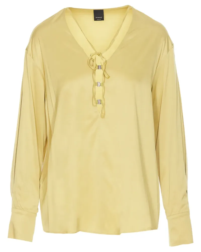 Pinko Langärmelige Bluse - Gelb Gelb