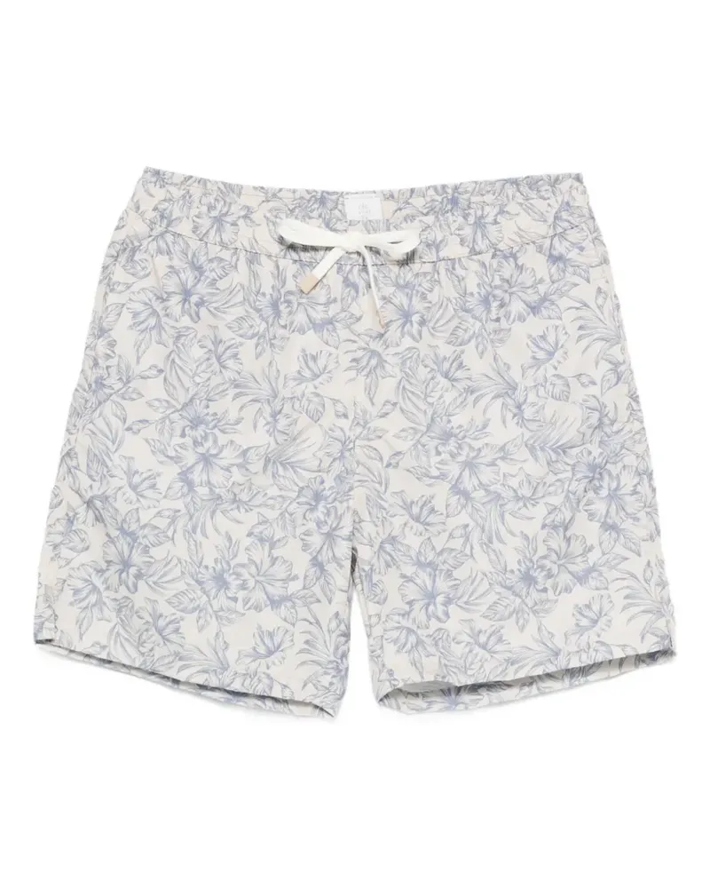 Eleventy floral-print swim shorts - Nude Nude
